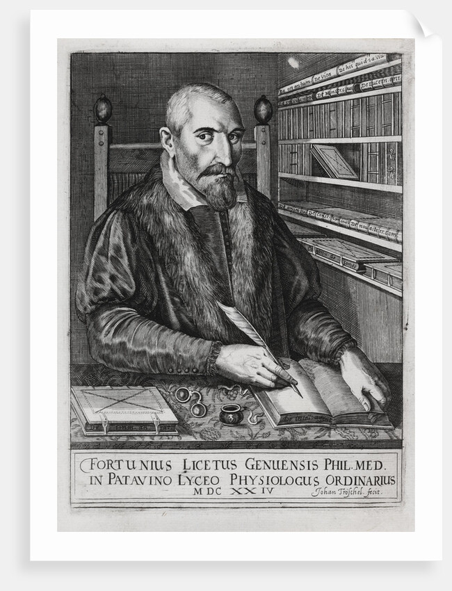 Portrait of Fortunio Liceti (1577?1657) by Johann Troschel the Younger