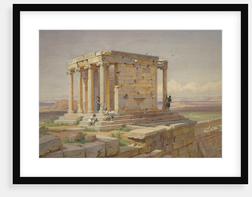 The Temple of Athena Nike. View from the North-East, 1877 by Carl Friedrich Heinrich Werner