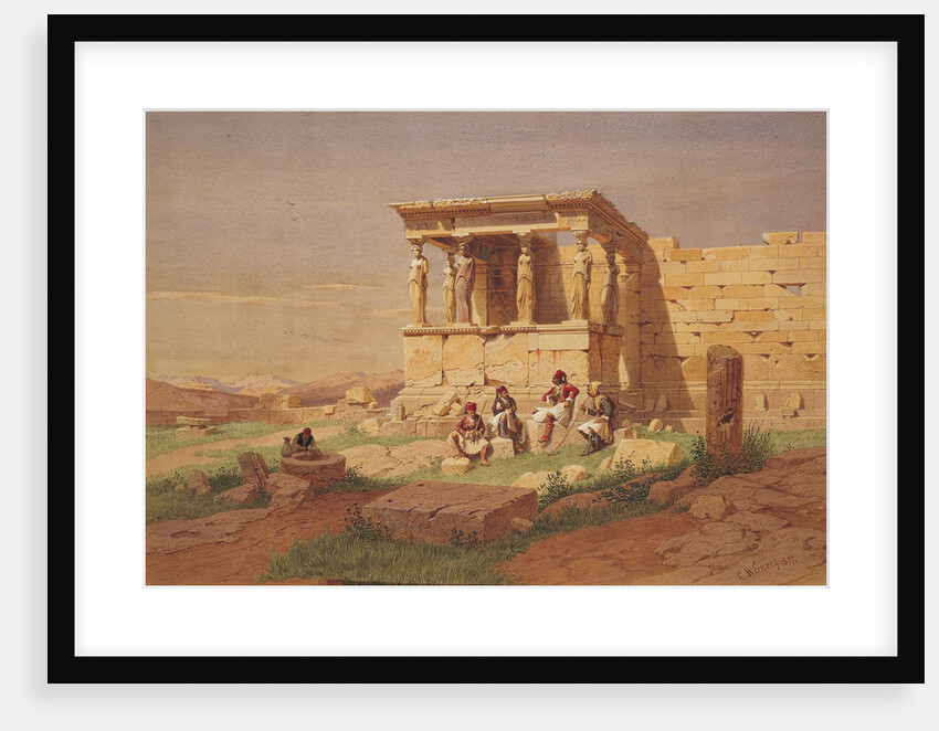 The Erechtheion. The Porch of the Caryatids, 1877 by Carl Friedrich Heinrich Werner