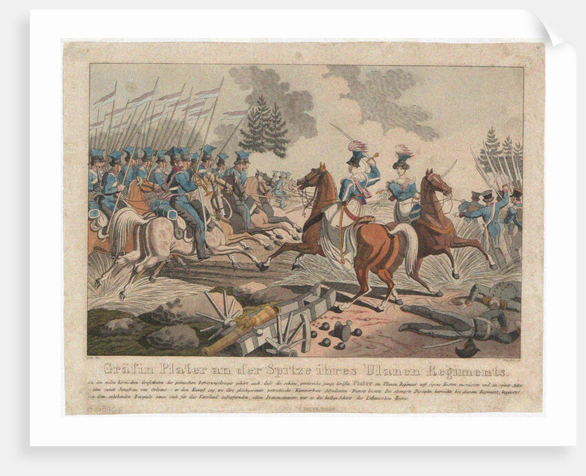 Emilia Plater in November uprising 1831 by Georg Benedikt Wunder