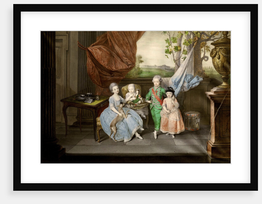 The children of Ferdinand of Parma (Louis, Carolina, Maria Antonia and Carlotta), 1778 by Johann Zoffani
