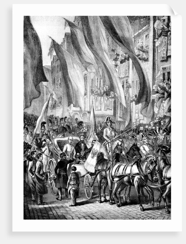 Entry of Archduke John of Austria in Frankfurt on 11 July 1848, 1848 by Anonymous