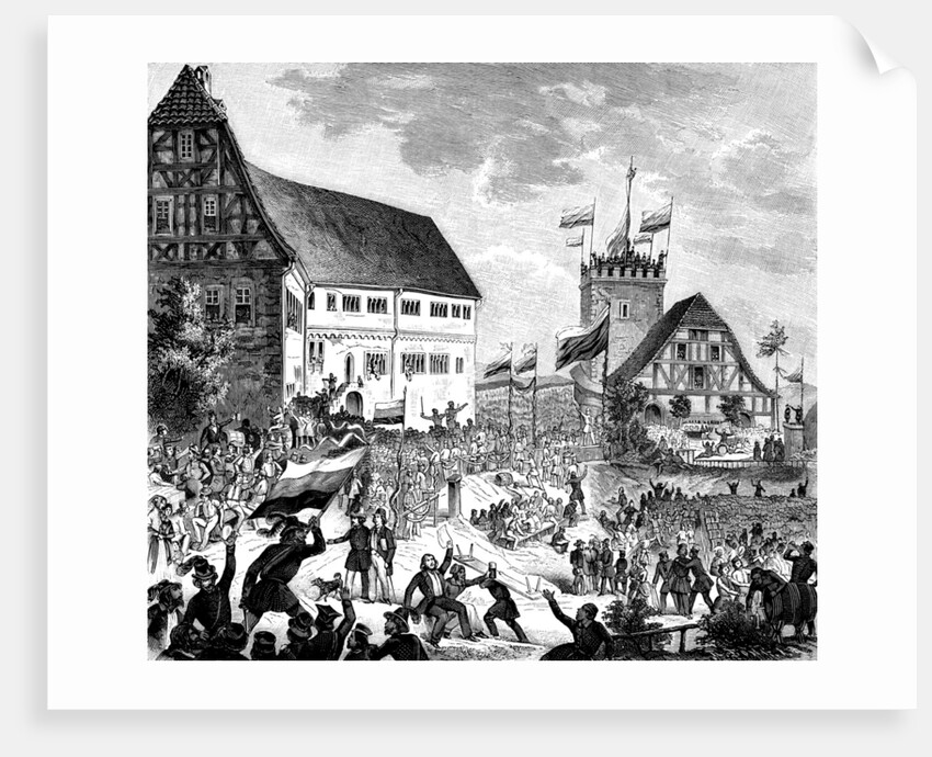 The Wartburg festival on 12 Juny 1848, 1848 by Anonymous