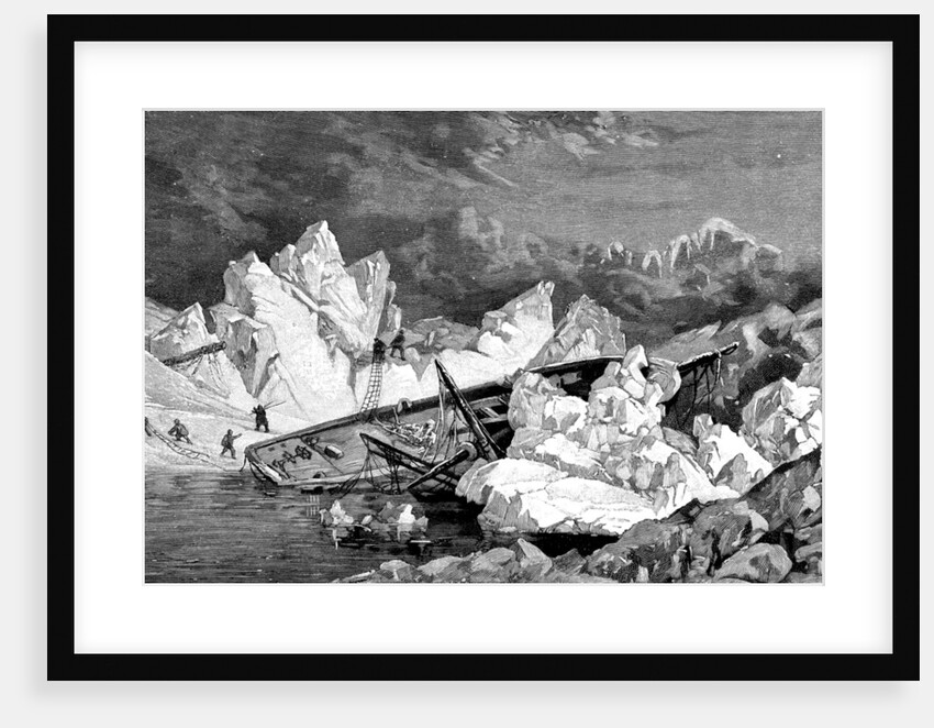 The wreck of the Hansa. Second German North Polar Expedition, 1870 by Anonymous