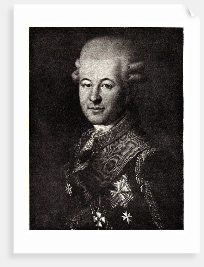 Portrait of Semyon Zorich, the Catherine the Greats Favourite, Early 19th cen by Anonymous