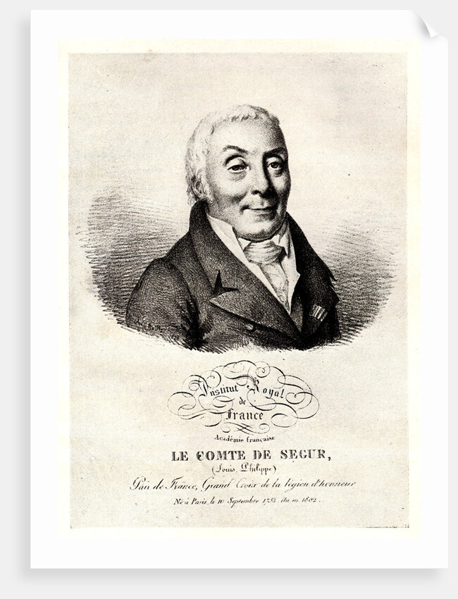 Portrait of Philippe Henri, marquis de Ségur, Early 19th cen by Anonymous