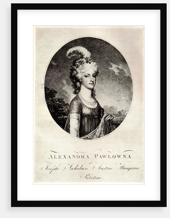 Portrait of Grand Duchess Alexandra Pavlovna, Early 19th cen by Anonymous
