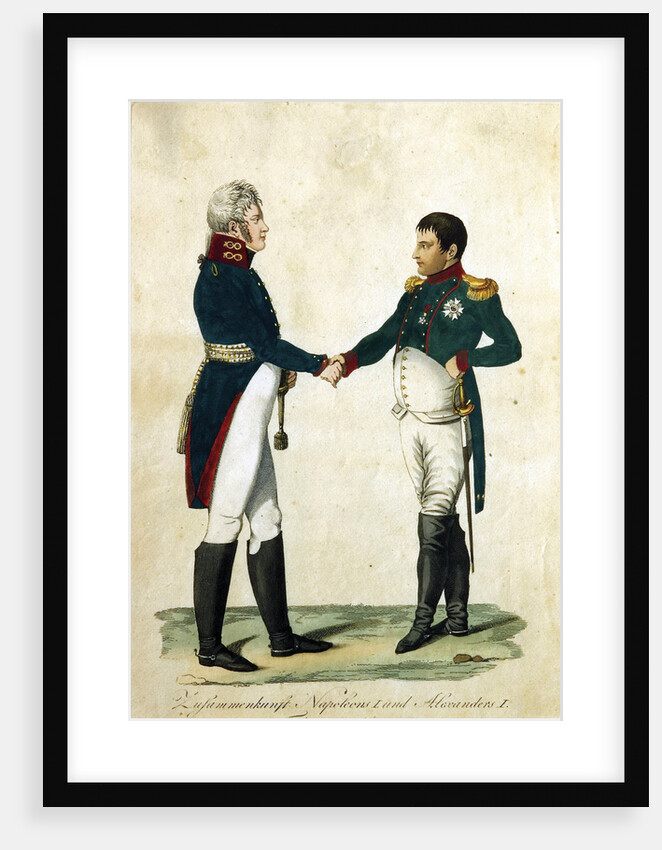 Meeting of Napoleon and Alexander I, 1808 by Anonymous