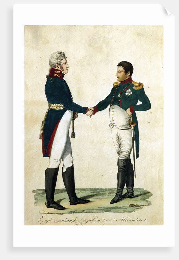 Meeting of Napoleon and Alexander I, 1808 by Anonymous