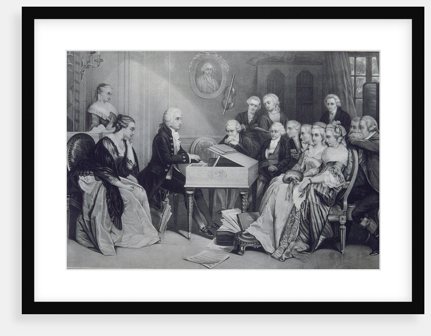 House Concert at the Mozart family in Vienna, 19th century by Anonymous