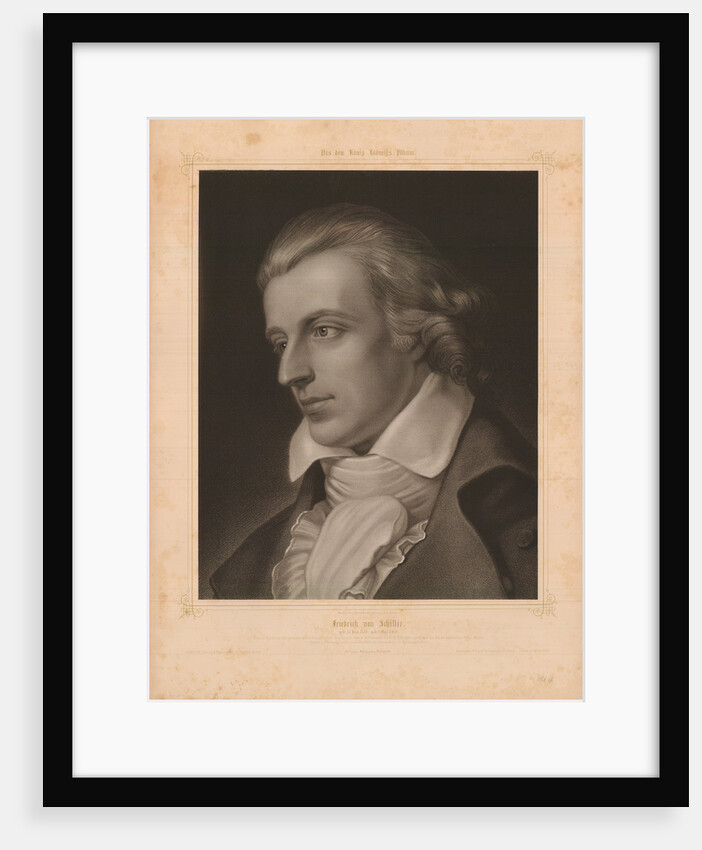 Portrait of Friedrich von Schiller by Adam Arnst