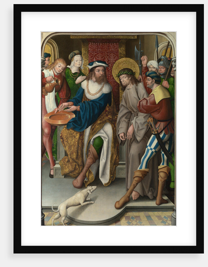 Christ before Pilate (The Liesborn Altarpiece), c. 1520 by Jan Baegert