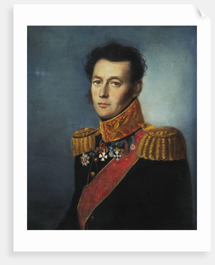 Portrait of General Ivan Skobelev, 1826 by Karl Wilhelm Bardou