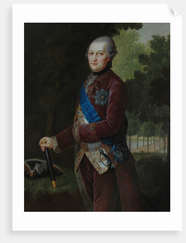 Portrait of Peter von Biron, Duke of Courland and Semigallia, 1781 by Friedrich Hartmann Barisien
