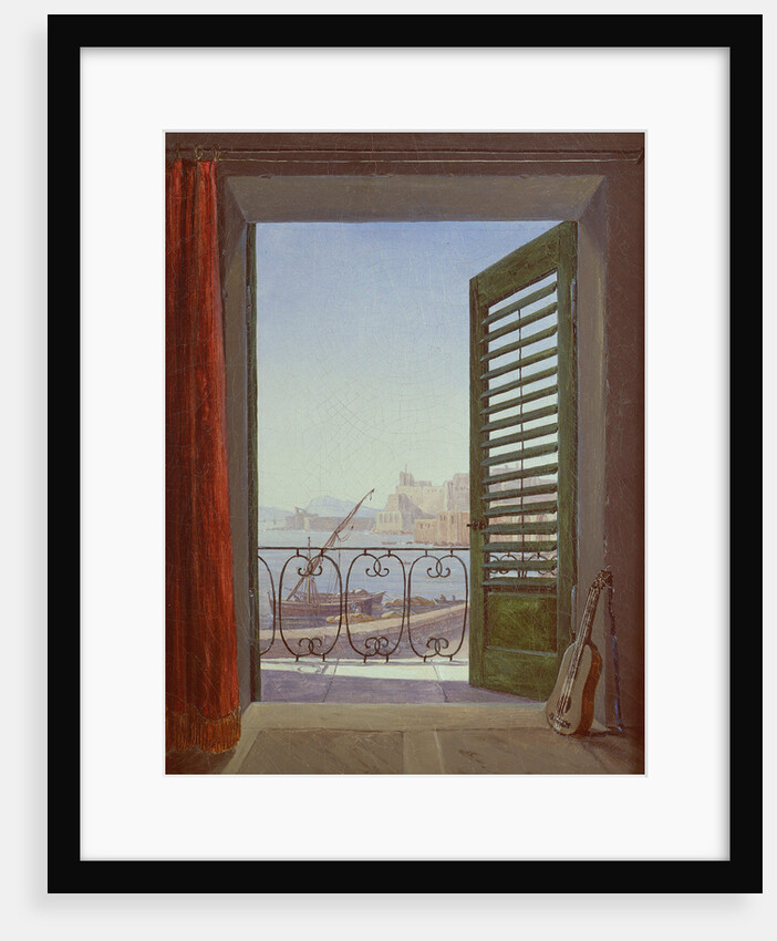 Balcony Room with a View of the Bay of Naples, c. 1829 by Carl Gustav Carus