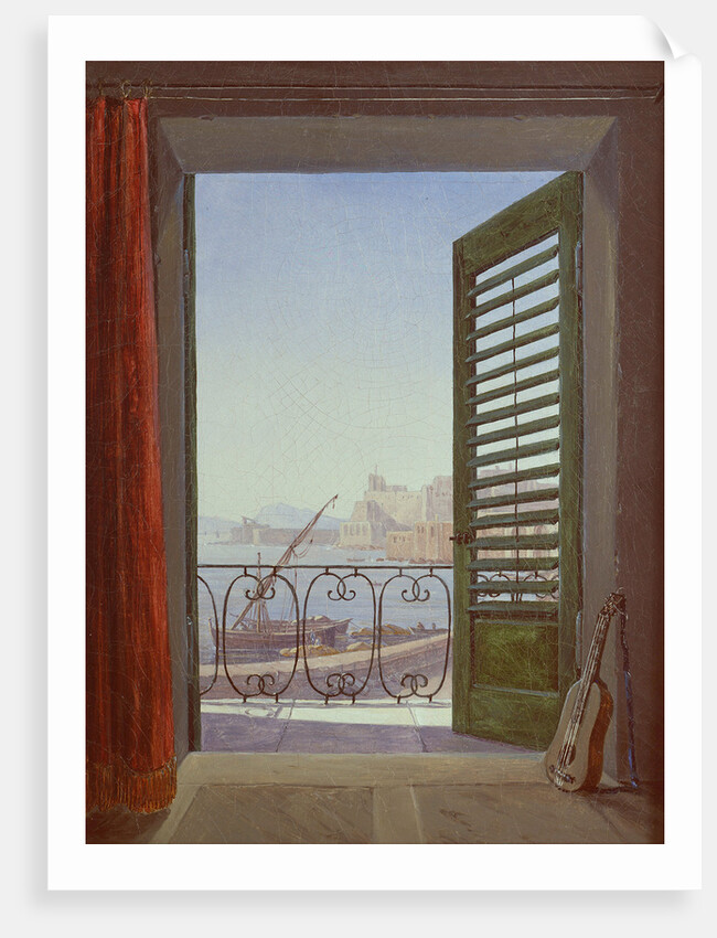 Balcony Room with a View of the Bay of Naples, c. 1829 by Carl Gustav Carus