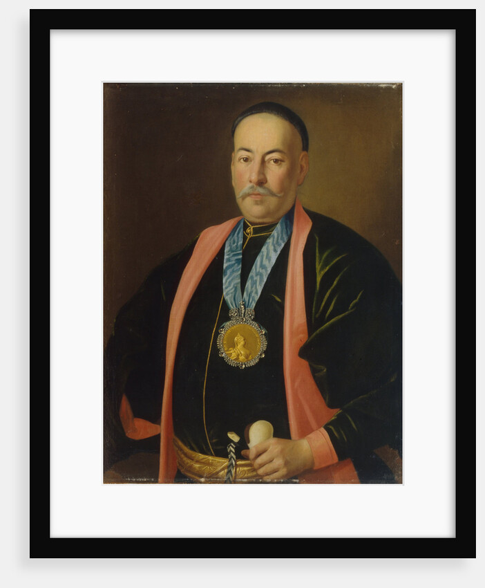 Portrait of Stepan Danilovich Yefremov, Ataman of the Don Cossack Host, 1765 by Carl Ludwig Johann Christineck