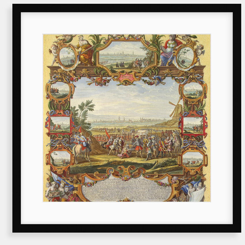 Capture of the French fortress of Menin by the Allied Troops in 1706, Early 18th cen by Johann August Corvinus