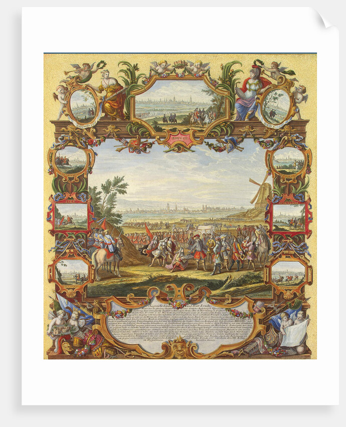Capture of the French fortress of Menin by the Allied Troops in 1706, Early 18th cen by Johann August Corvinus