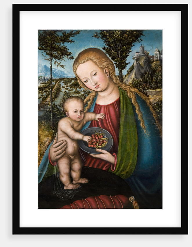 Virgin with Cherries, ca 1506 by Lucas Cranach the Elder