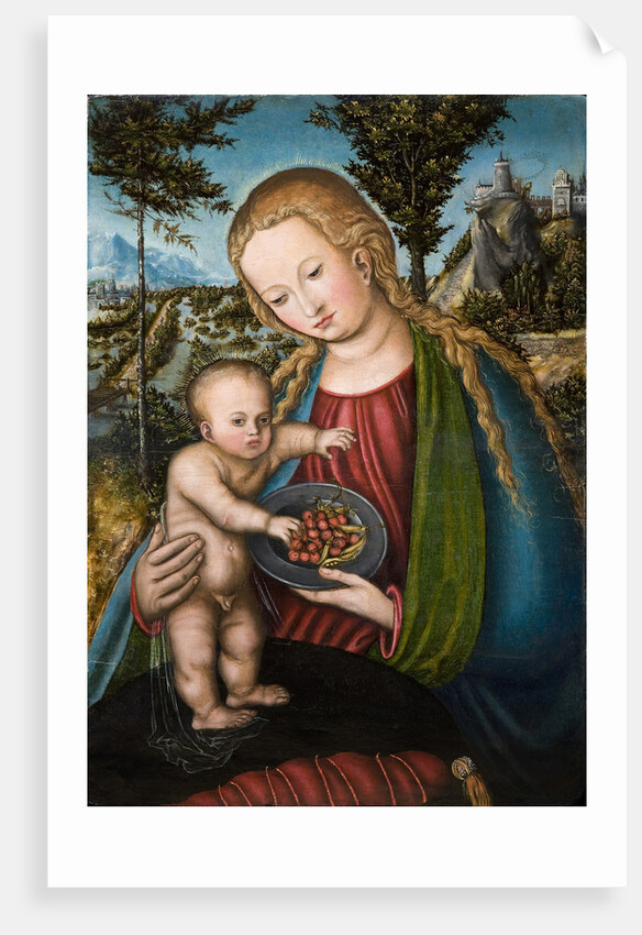 Virgin with Cherries, ca 1506 by Lucas Cranach the Elder