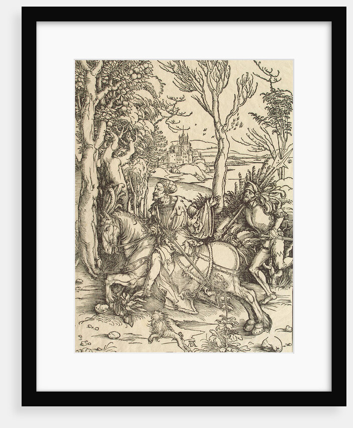 Knight and Lansquenet, c. 1497 by Albrecht Dürer