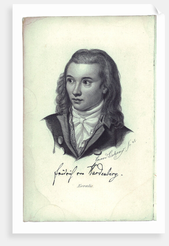 Portrait of the poet Novalis, 1845 by Friedrich Eduard Eichens