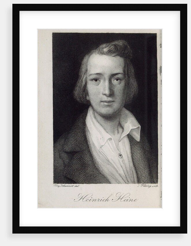 Portrait of the poet Heinrich Heine, 1850 by Jacob Felsing