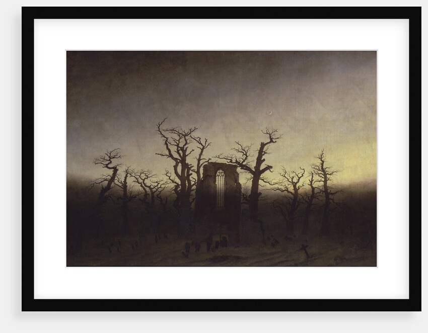 Abbey among Oak Trees, ca 1809 by Caspar David Friedrich
