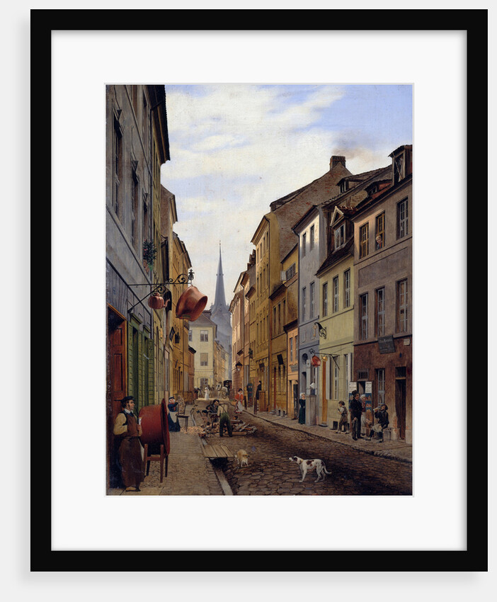 The Parochialstraße, 1831 by Johann Philipp Eduard Gaertner