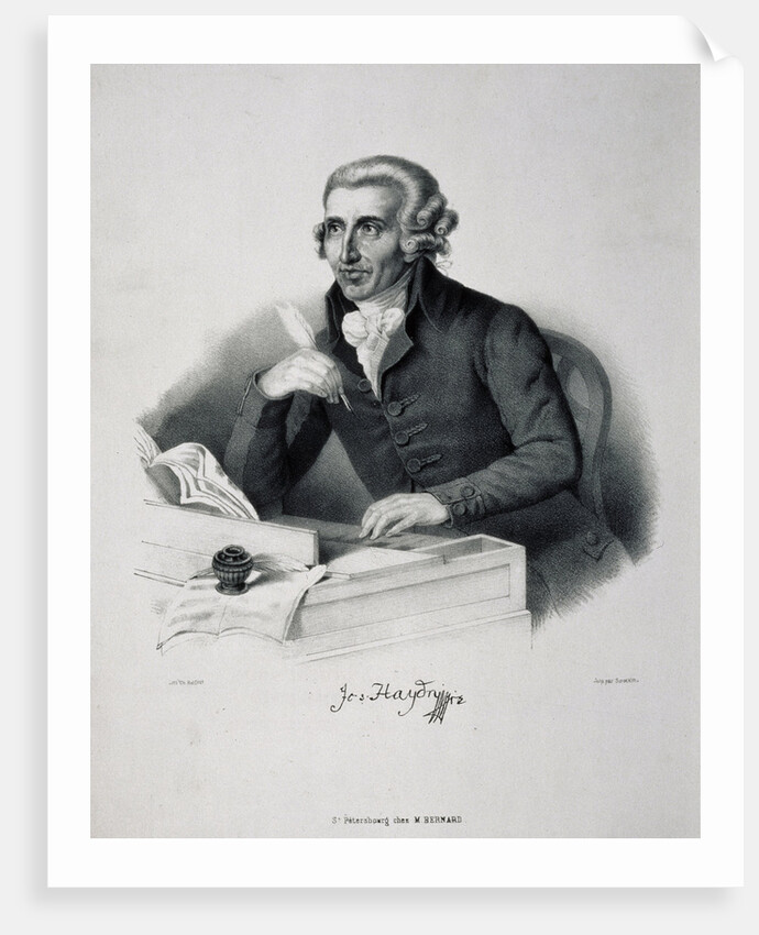 Portrait of the composer Joseph Haydn by German master