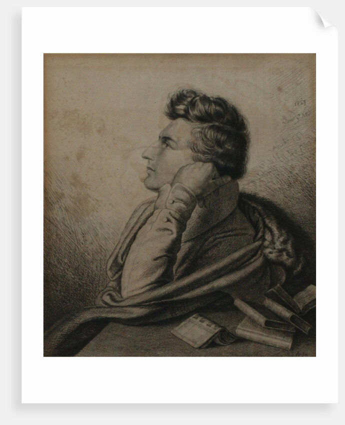 Portrait of the poet Heinrich Heine, 1827 by Ludwig Emil Grimm