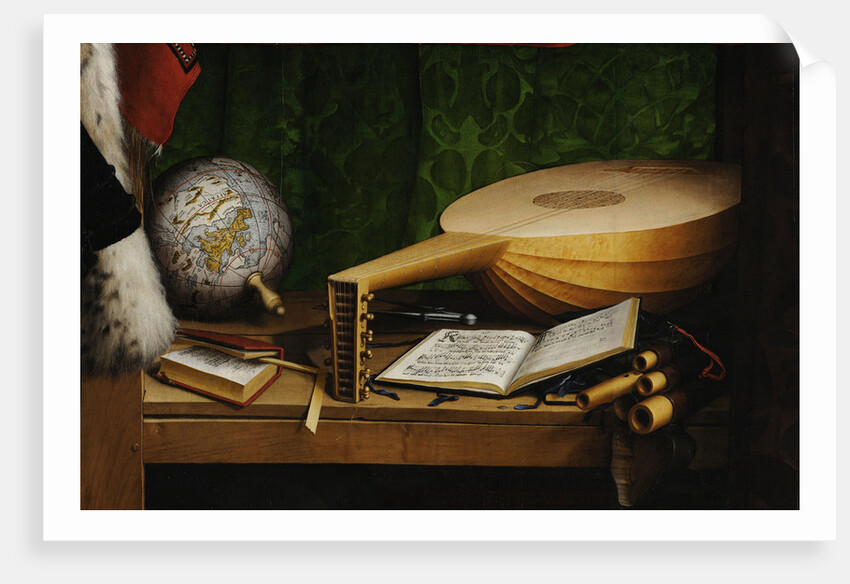 The Ambassadors (Detail), 1533 by Hans Holbein the Younger