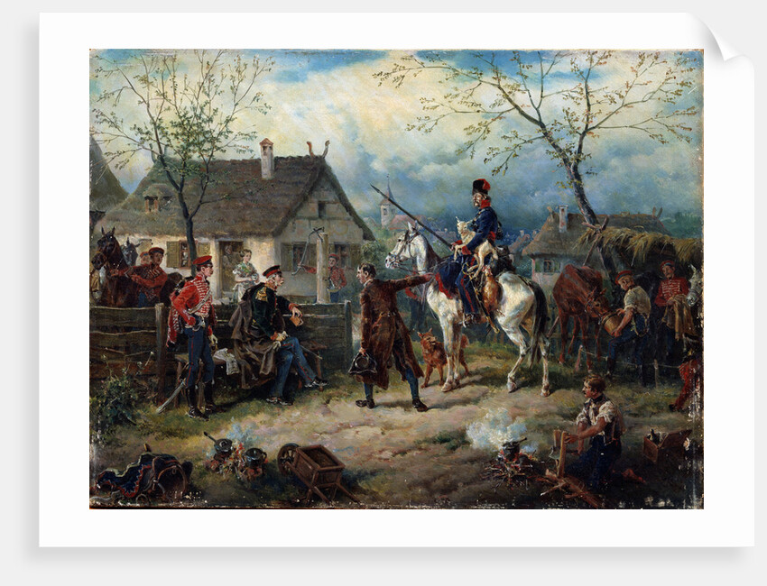 Scene from the Russio-French War in 1812 by Friedrich Kaiser