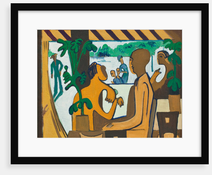 Brown Figures in a Café, 1928-1929 by Ernst Ludwig Kirchner