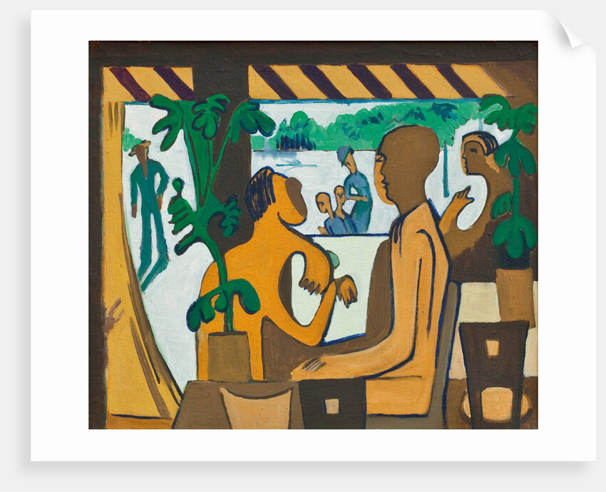 Brown Figures in a Café, 1928-1929 by Ernst Ludwig Kirchner