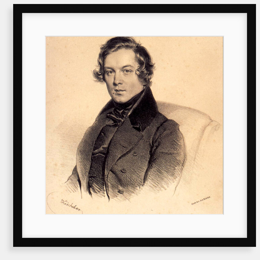 Robert Schumann, 1839 by Josef Kriehuber