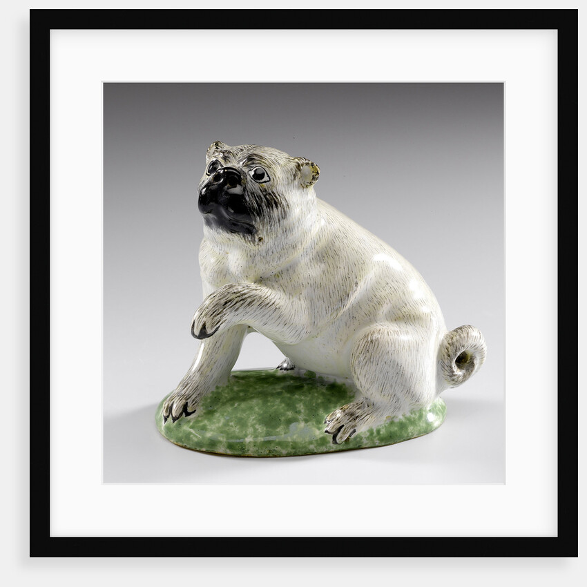 Pug, ca 1760 by Manufaktur Hoechst