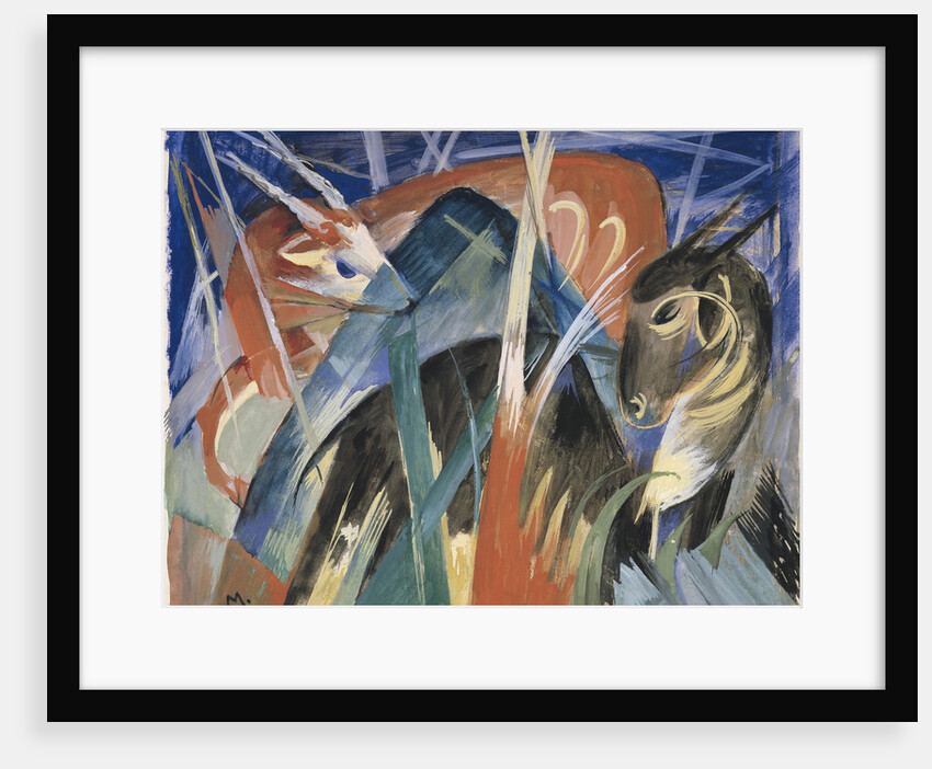Fable Animals I (Composition with animals I), 1913 by Franz Marc