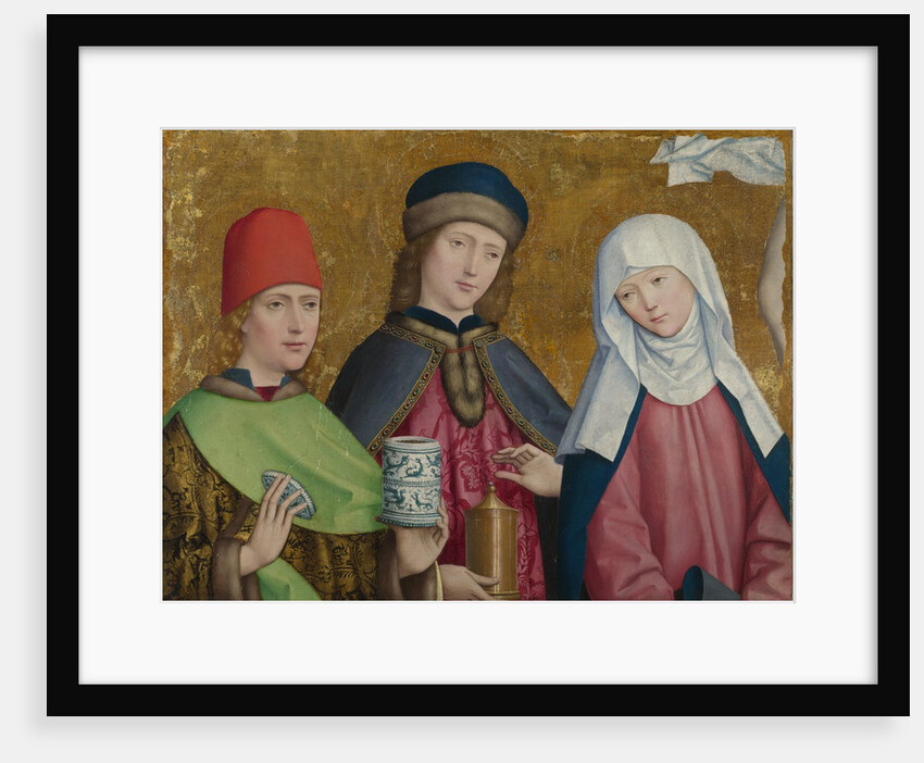 Saints Cosmas and Damian and the Virgin (The Liesborn Altarpiece), ca. 1470-1480 by Master of Liesborn
