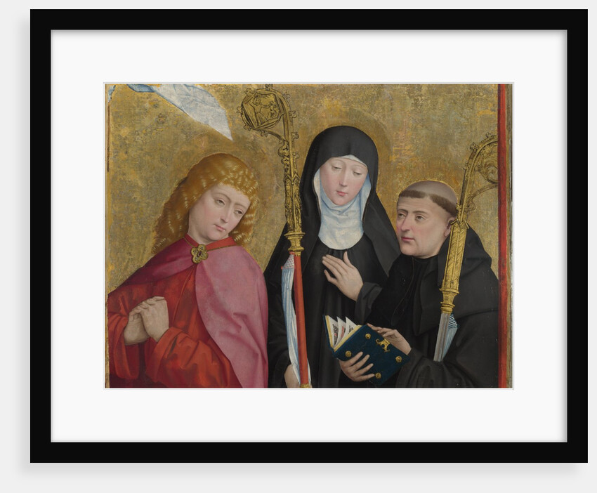 Saints John the Evangelist, Scholastica and Benedict (The Liesborn Altarpiece), ca. 1470-1480 by Master of Liesborn