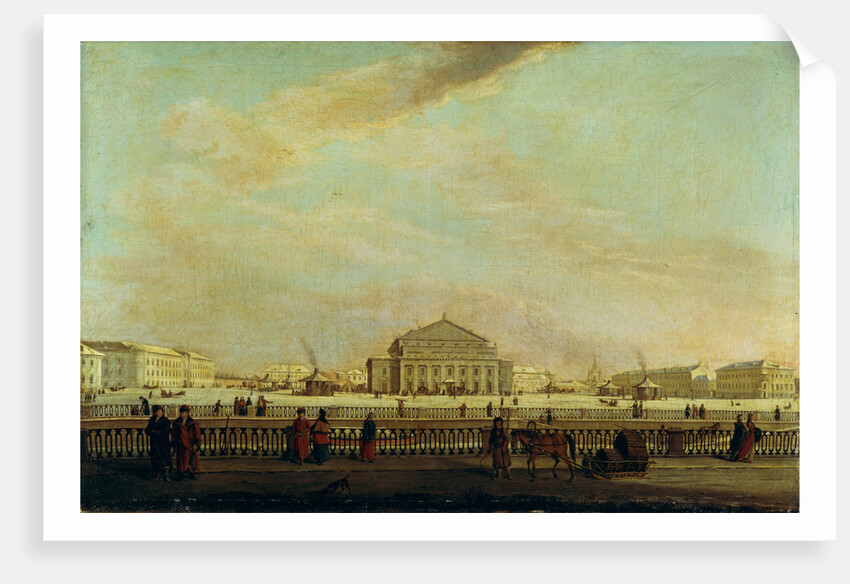 The St. Petersburg Imperial Bolshoi Kamenny Theatre by Johann Georg von Mayr