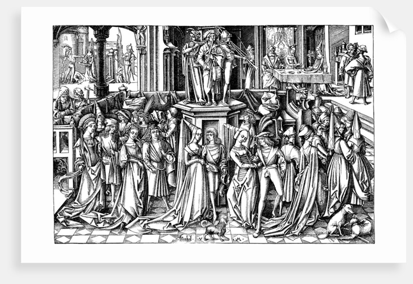 The Dance at the Court of Herod, c. 1500 by Israhel van Meckenem the Younger
