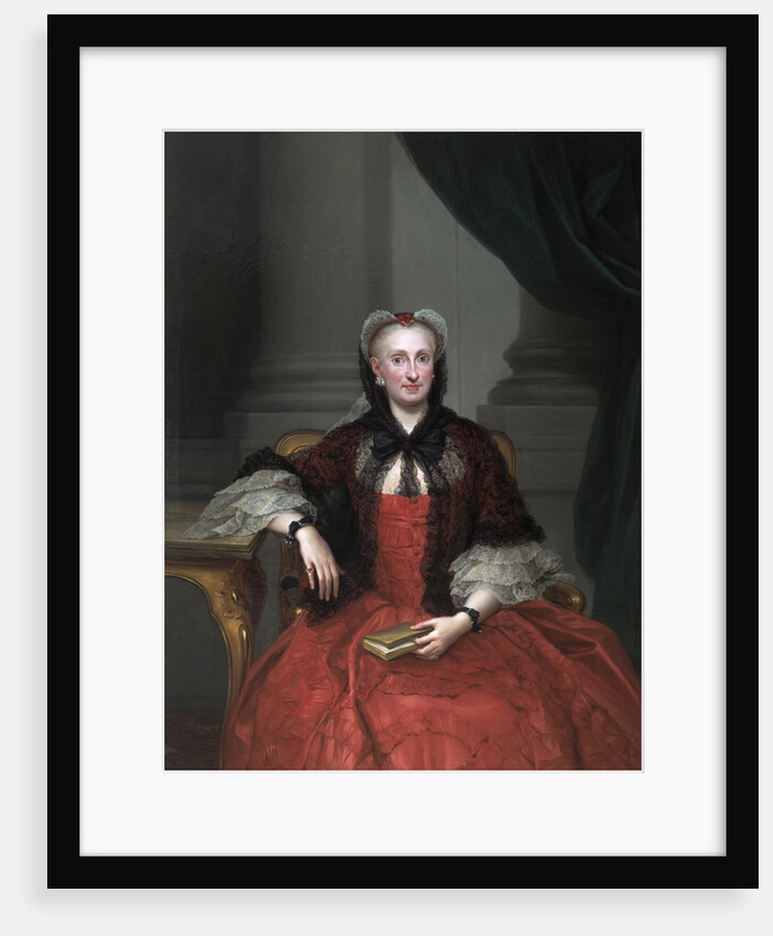 Portrait of Maria Amalia of Saxony (1724?1760), Queen consort of Spain, ca 1760 by Anton Raphael Mengs