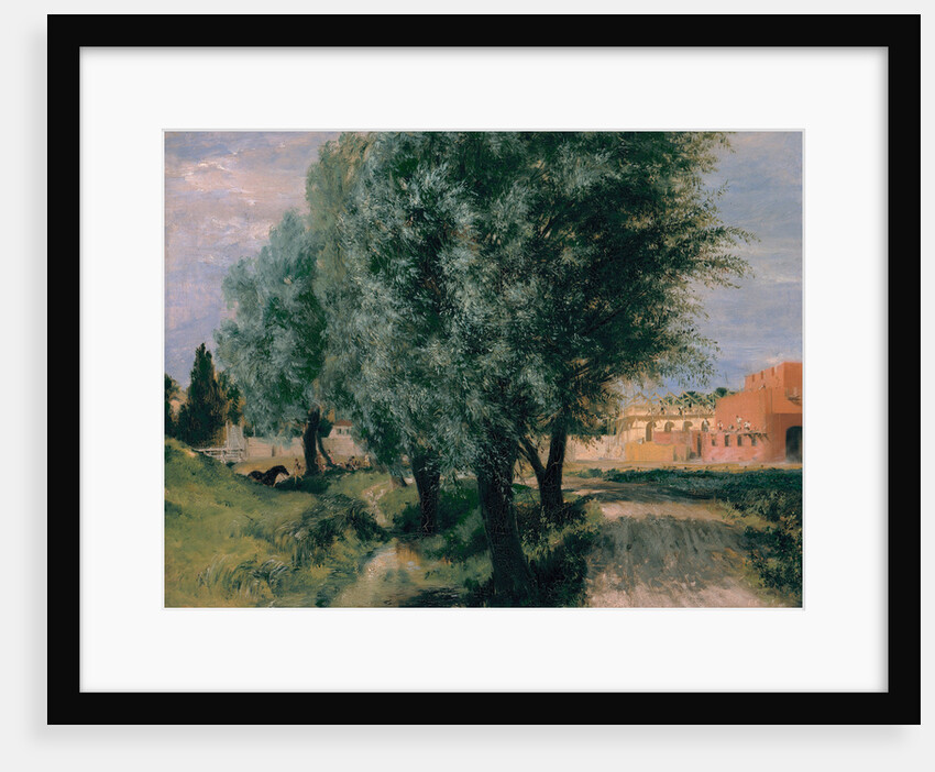 Building Site with Willows, 1846 by Adolph Friedrich von Menzel