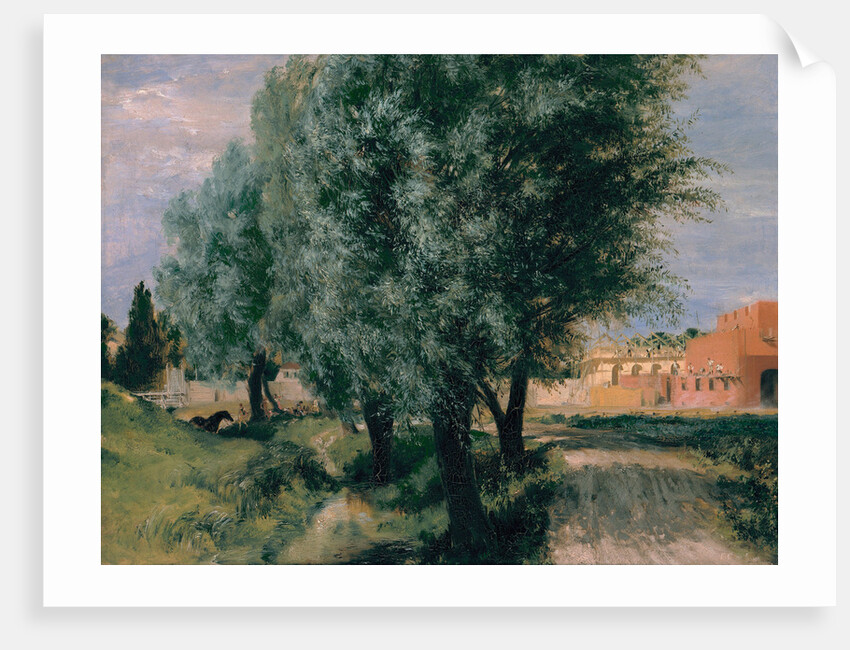 Building Site with Willows, 1846 by Adolph Friedrich von Menzel