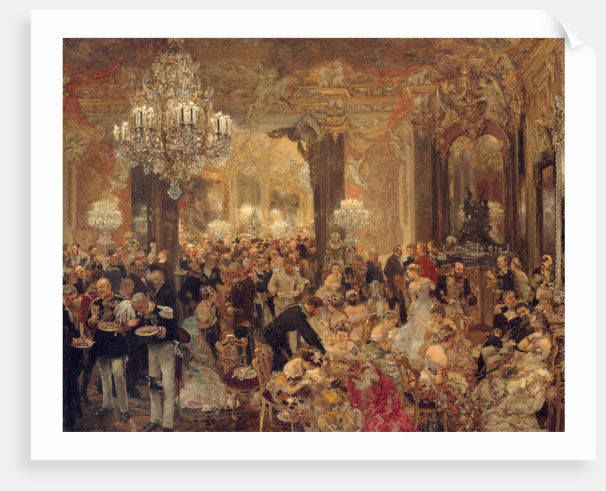 The Dinner at the Ball, 1878 by Adolph Friedrich von Menzel
