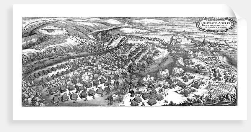 The Battle of Nördlingen on 6 September 1634, 1670 by Matthäus Merian the Elder