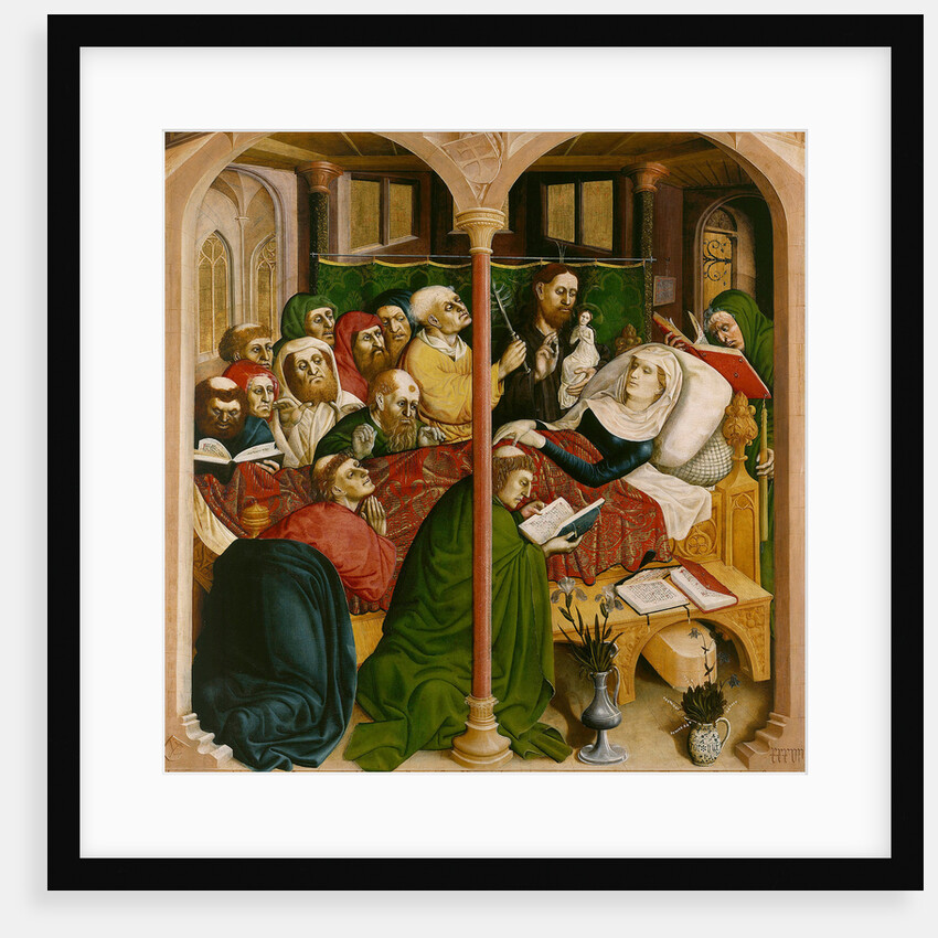 The death of Mary. The Wings of the Wurzach Altar, 1437 by Hans Multscher