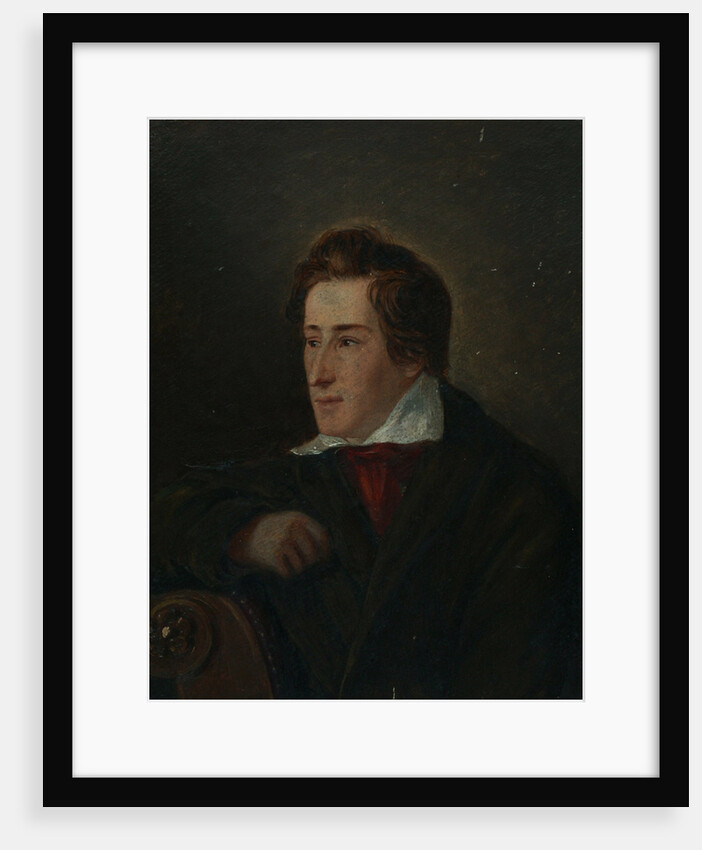 Portrait of the poet Heinrich Heine, 1831 by Moritz Daniel Oppenheim
